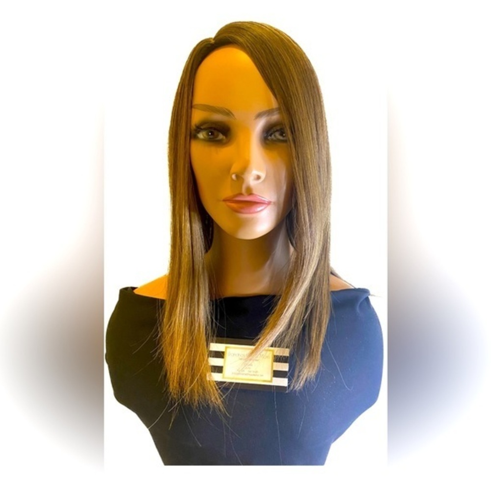 Synthetic Straight long wig-14”